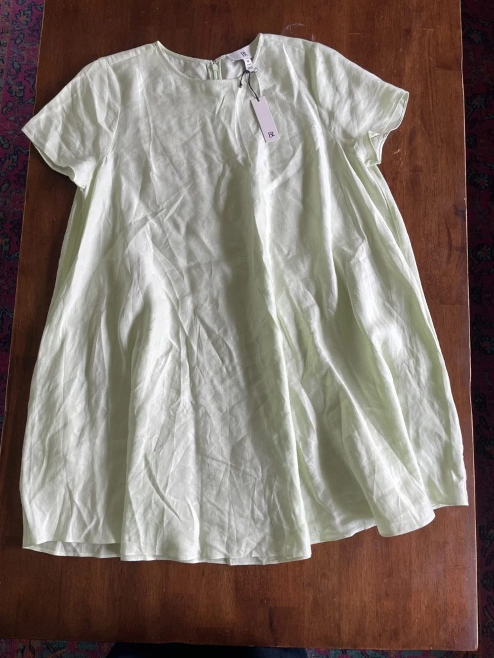 NWT Banana Republic Aurelia Dress - Pale Green - Medium Petite - Picture 5 of 11